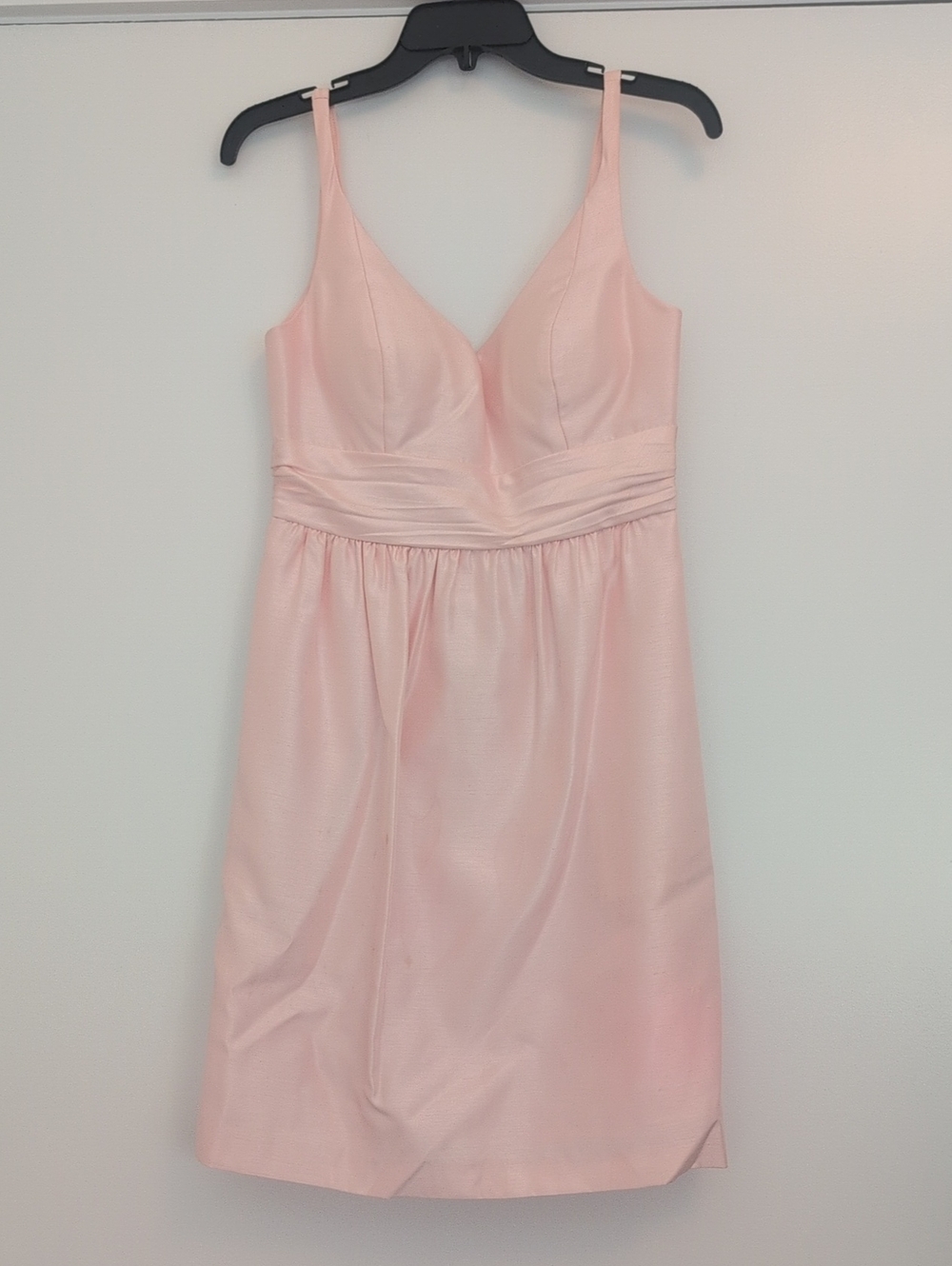 Jenny Yoo Blush Pink V-Neck Slip Dress